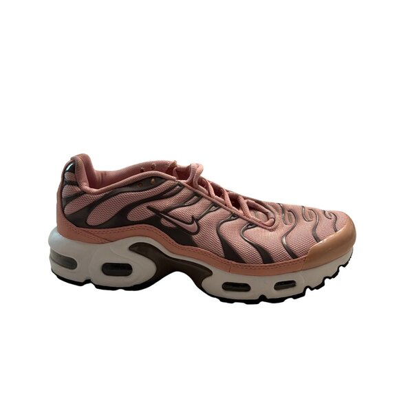 Nike Air Max Plus Tn Pink & Gray Womens Sneakers Size 7Y Lightweight Mesh - Picture 4 of 13